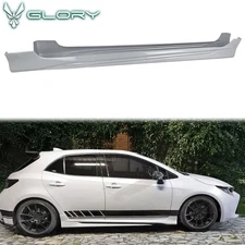 Fits 19-25 Toyota Corolla E210 Hatchback Side Skirts M Rocker Panel Extension