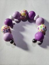 6 inch Beadabld Braclets W/ Silicone Beads