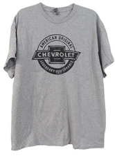 Chevrolet American Original Legendary Performance Adult XL Gray T-Shirt NWT