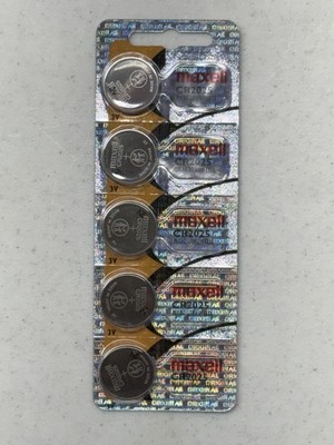 5 PACK MAXELL CR2025 LITHIUM 3V BEST BEFORE 6/2034 FRESH FREE SHIPPING USA