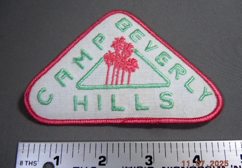 Vintage Girls Camp Beverly Hills Embroidered Patch - Image 2 of 2