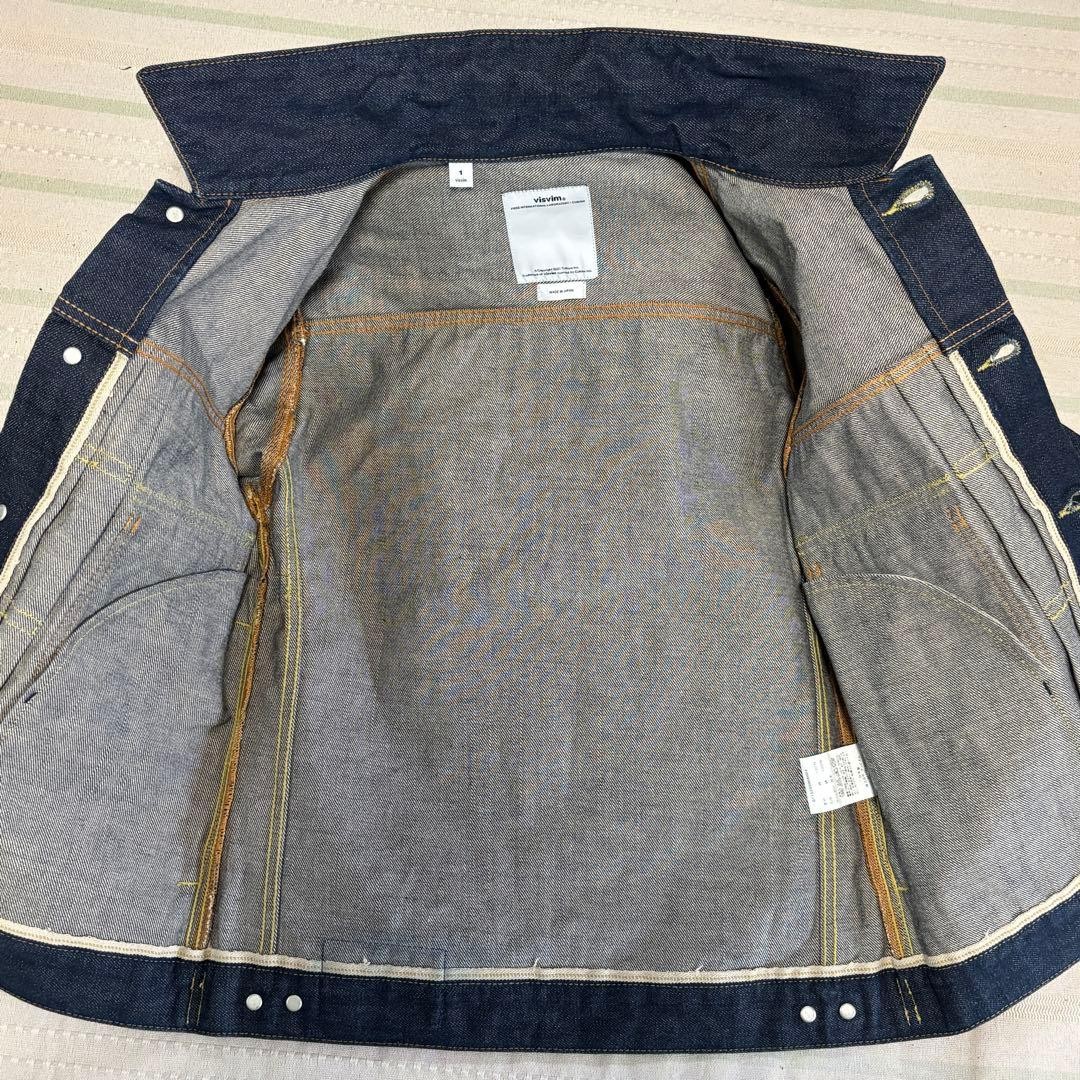 VISVIM 101 Denim Jacket Second Type Dark Blue Siz… - image 4