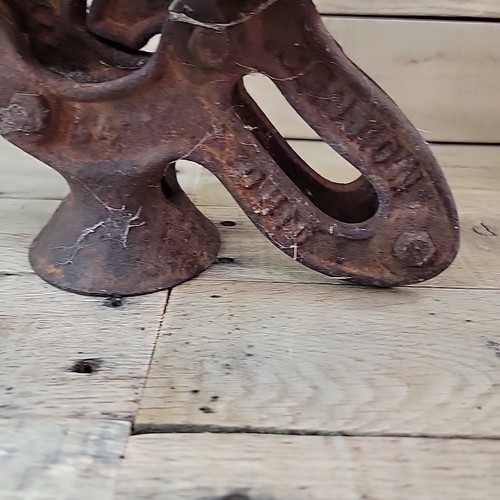 Antique Ney Mfg Cast Iron Hay Trolley Carrier Unloader Canton Ohio - Picture 9 of 18