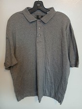 Vintage Y2K Nike Golf Short Sleeve Gray 100 Cotton Polo Shirt Size L