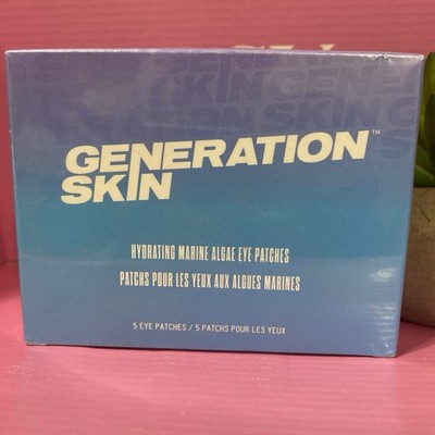 Generation Skin Hydrating Marine Algae Eye Patches 5-Pairs NEW SEAL BOX RET $30