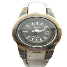 Seiko Alba Aka V782-5860 Quartz Watch Oval Silver with Calendar Used