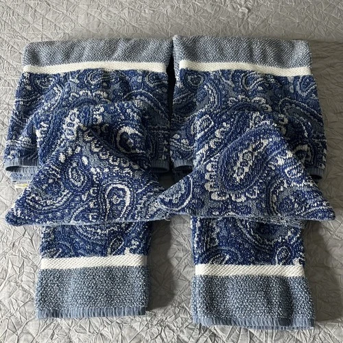 VTG Royal Velvet By Fieldcrest Towel Set 2 Bath 2 Hand 2 Wash ReversibleRARE HTF