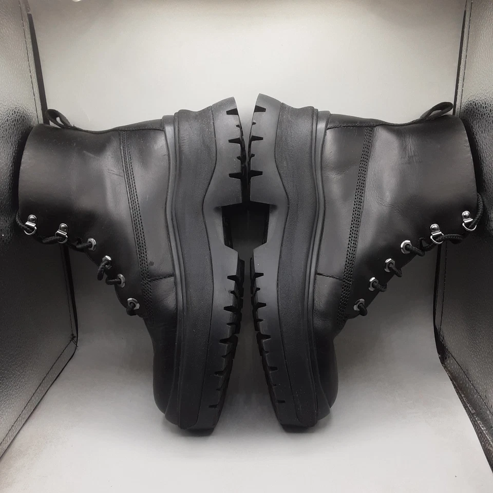 Timberland Roxie Lane Botas de Cuero con Cordones para Mujer 9M Cuero Negro Foto 3 de 4