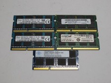 Lot of 5 8GB 2Rx8 PC3-12800S DDR3 Laptop Memory RAM Mixed Brand Samsung Elpida