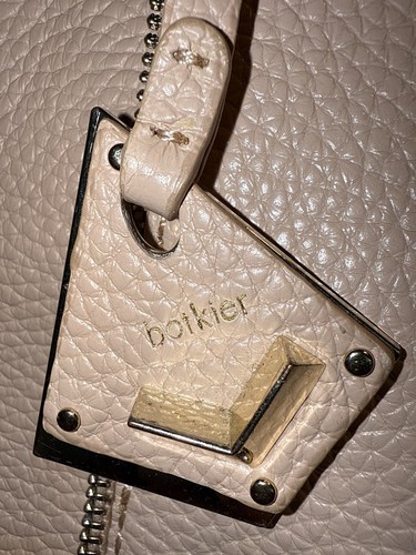 Große Botkier Lachs Echtleder Reißverschluss Dekor Beuteltasche SoHo Crossbody Handtasche EUC - Bild 2 von 18