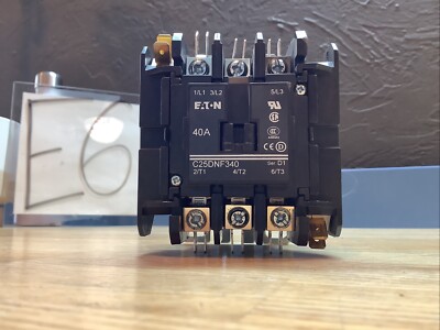 EATON C25DND330A 120 VAC 3 Pole 30 AMP Definite Purpose Contactor