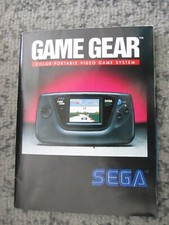 Sega Game Gear Fold Open Brochure w/ Joe Montana Football Poster on reverse side