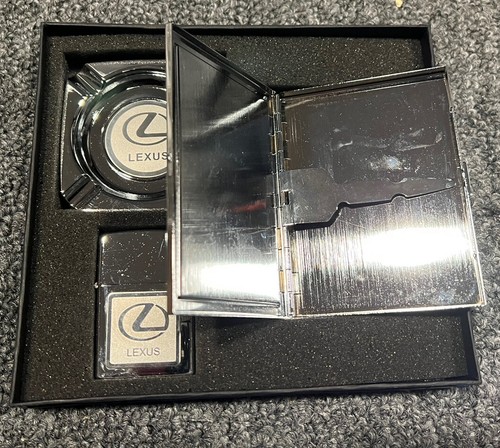 Lexus Zippo Ashtray Cigerette holder Set - NEVER USED -IN BOX - From 1992-95 - Picture 4 of 6