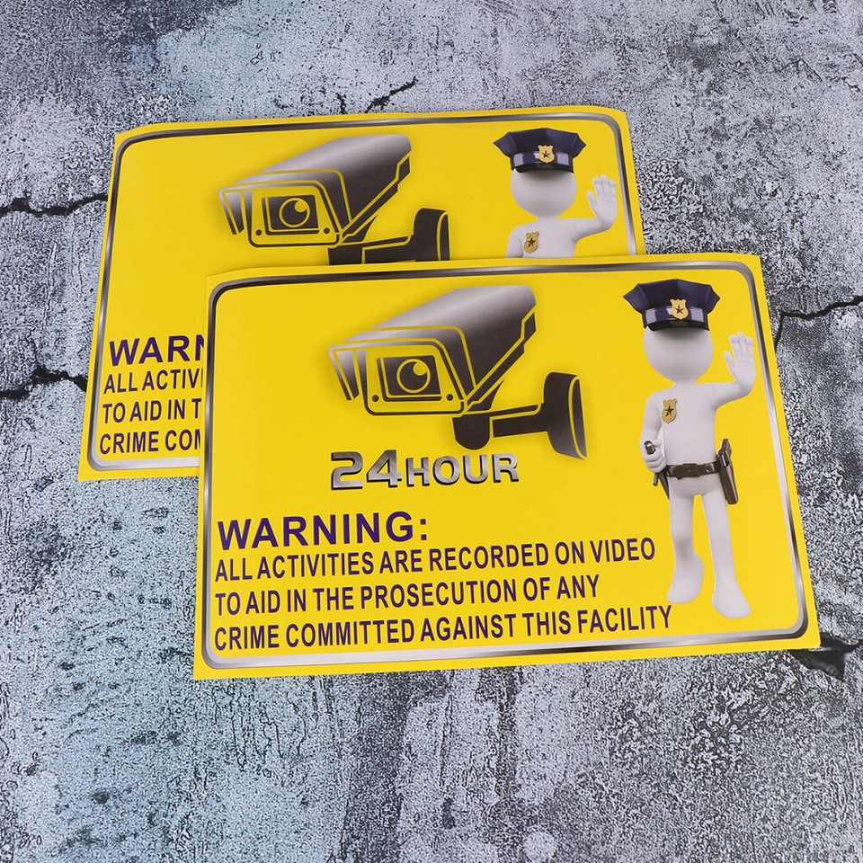 CCTV Warnschild „In Betrieb“ – 300x400 Mm, Aus Starrem PVC, Für Innen & Außen, Nach ISO 7010 (2 Stück)