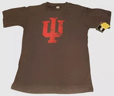 Indiana Hoosiers Genuine Stuff Gray Retro Faded Logo T-Shirt Mens Large NEW!!