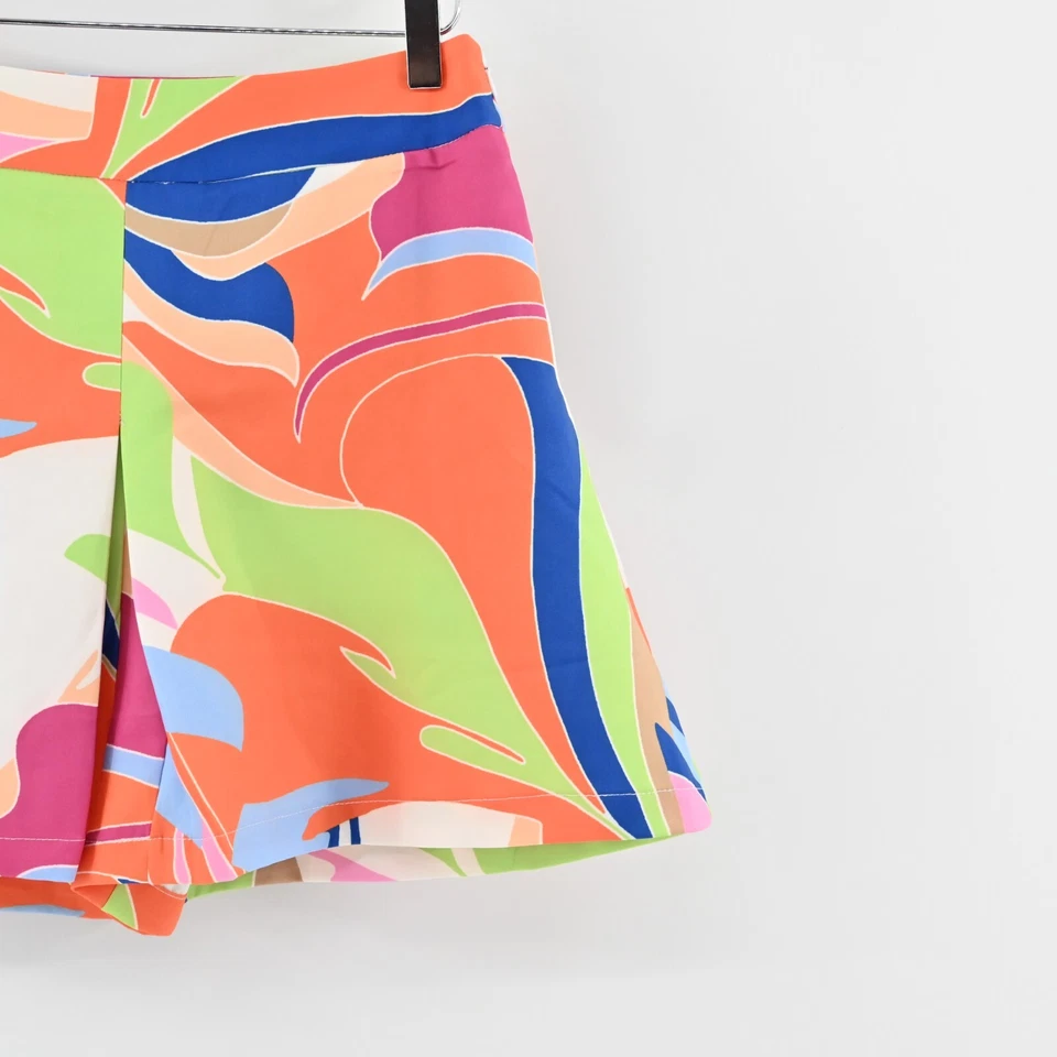 FLYING TOMATO Skort Mujer Talla L Idealmente Estampado Tropical Multicolor Elegante Foto 3 de 4