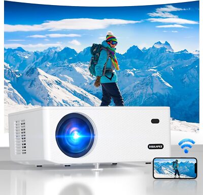 4K Projektor 20000LMS 1080P Full HD Beamer WiFi LCD Heimkino HDMI USB Bluetooth