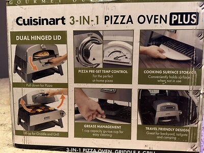 Cuisinart 3-in-1 Pizza Oven, Griddle, and Grill