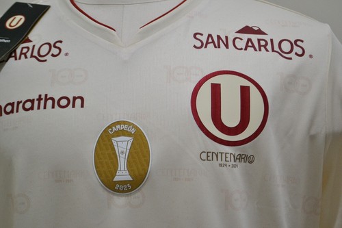 MAGLIA CALCIO MARATONA PERU UNIVERSITARO CENTENARIO CAMISETA "LA U" NUOVA CON ETICHETTE TAGLIA M, XL - Foto 3 di 11