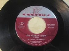 FOUR TOPHATTERS ONE ARABIAN NIGHT CADENCE 1289 HIGHER GRADE ROCK FUNK SOUL POP