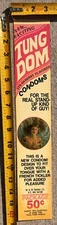 VINTAGE & Antique Condom Machine Decal ~ 1960’s - Tung Dom Strawberry Flavored