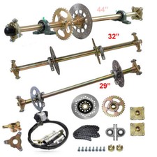 29" 32" 44" Go Kart Rear Live Axle Kit Sprocket Wheel Hub Drift Trike Tricycle