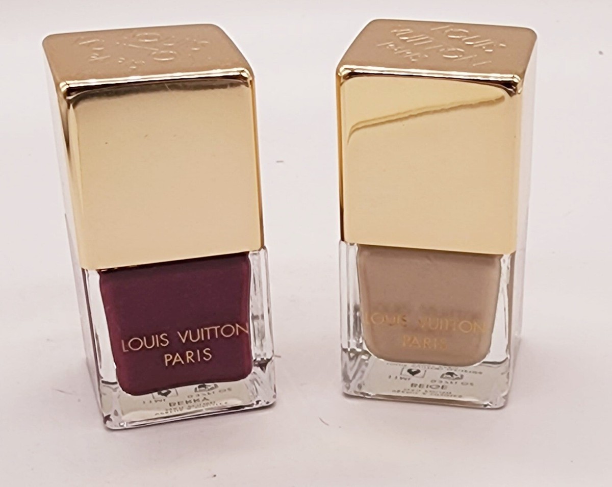 Louis Vuitton Nail Polish - Berry & Beige Set - NEW Vintage
