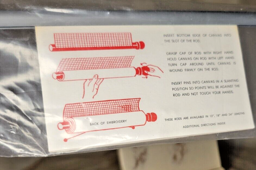 Vintage Sealed New Elsa Williams Needlepoint 12" Rod NOS - Picture 4 of 4