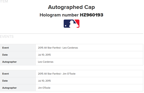Cooperstown Collection 1961 Reds Hat signed O'toole Cardenas MLB authenticated - Picture 7 of 7