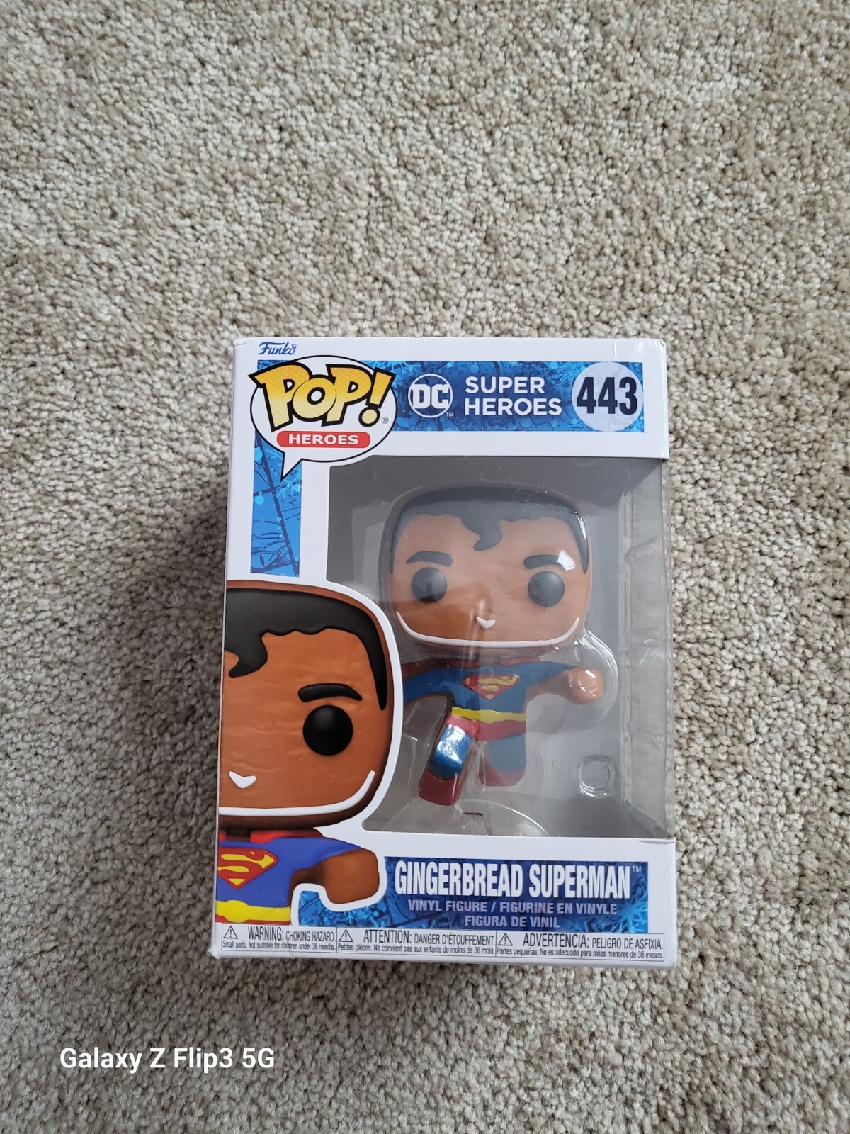 New Funko Pop! Heroes: Dc Super Heroes #443 &Quot;Gingerbread Superman&Quot; Vinyl Figure