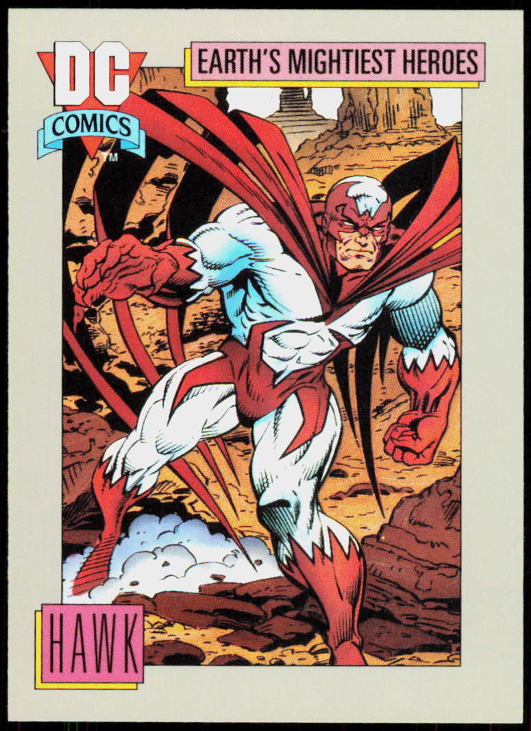 1992 Impel DC Comics Cosmic #55 Hawk CARD