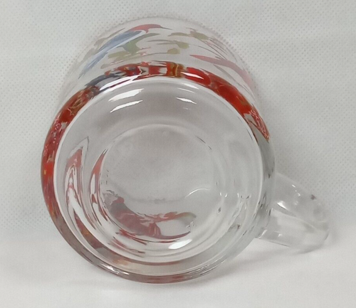Tazas de vidrio Arcoroc Francia vidrio coloridos pájaros en ramas - Imagen 6 de 9