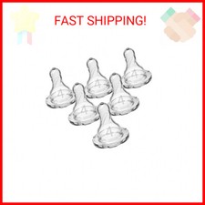 Dr. Brown  s Natural Flow Level 4 Narrow Baby Bottle Silicone Nipple, Fast Flow,