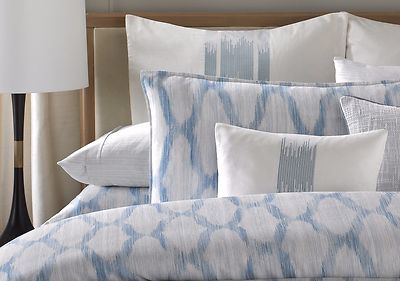 BARBARA BARRY ALPEN DELFT QUEEN PILLOW SHAM BLUE WHITE OGEE