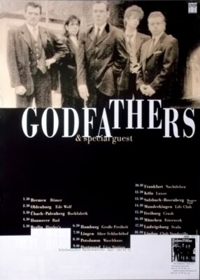 THE GODFATHERS - 1995 - Live In Concert - Afterlife Tour - Poster