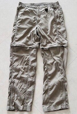 The North Face Pants Mens Size L Convertible Cargo Hiking Nylon Beige