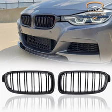 Carbon Fiber Front Kidney Grill Grille Fits 2012-2018 BMW F30 F31 328i 335i 4DR