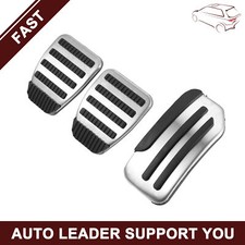 Piece of 3 Accelerator Pedal and Brake Pedal Cover Set fit for Nissan Juke Leaf