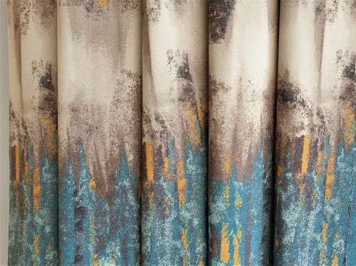 Abstract Love Damask Upholstery Fabric By The Yard, Printed Velvet Fabric - Picture 5 of 8