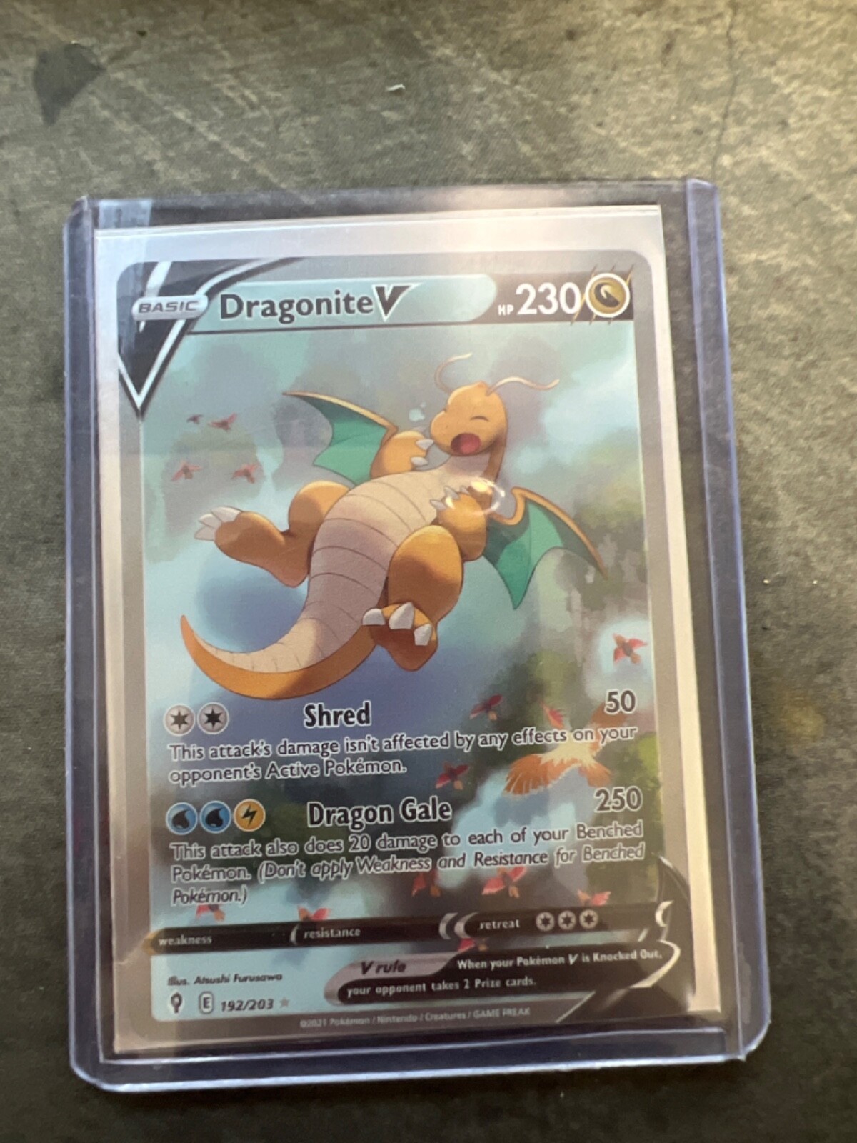 Dragonite V Evolving Skies O/C 192/203 Holo Ultra Rare Alt Art Pokémon TCG NM eBay