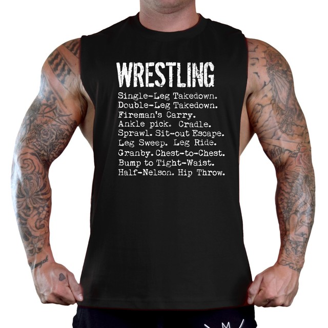 New Men's Wrestling Moves Black TShirt Tank Top MMA Fighting Wrestle Wrestling eBay