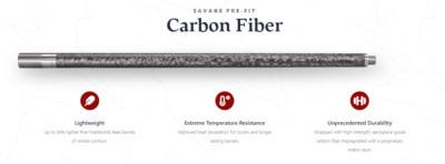 Proof Research Carbon Fiber Pre fit Barrel SAVAGE 308 6.5 prc 7 300