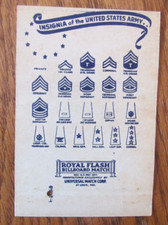 ROYAL FLASH MATCHBOOK COVER: INSIGNIA OF THE UNITED STATES ARMY DES MOINES, IOWA