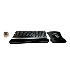 New Logitech MK270 Keyboard/Mouse Set + Micro Speaker, Gel Wrist/Mouse Pads