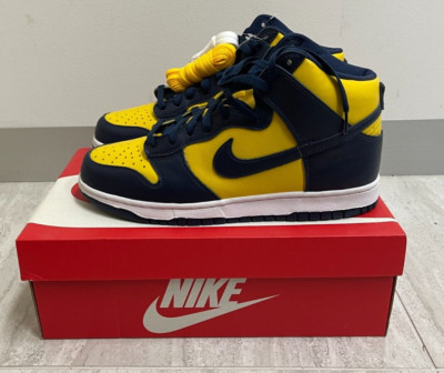 Nike Dunk High Michigan 2020  CZ8149-700 VARSITY MAIZE MIDNIGHT NAVY Size 11.5