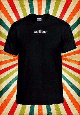 Baseball-T-Shirt Kaffee Logo Trinken Morgen lustig cool Männer Frauen Unisex Oberteil 2835