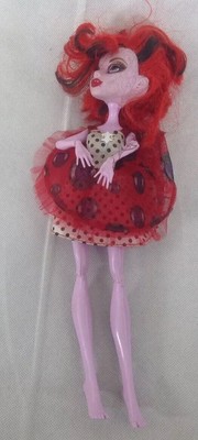 monster high doll red and black hair