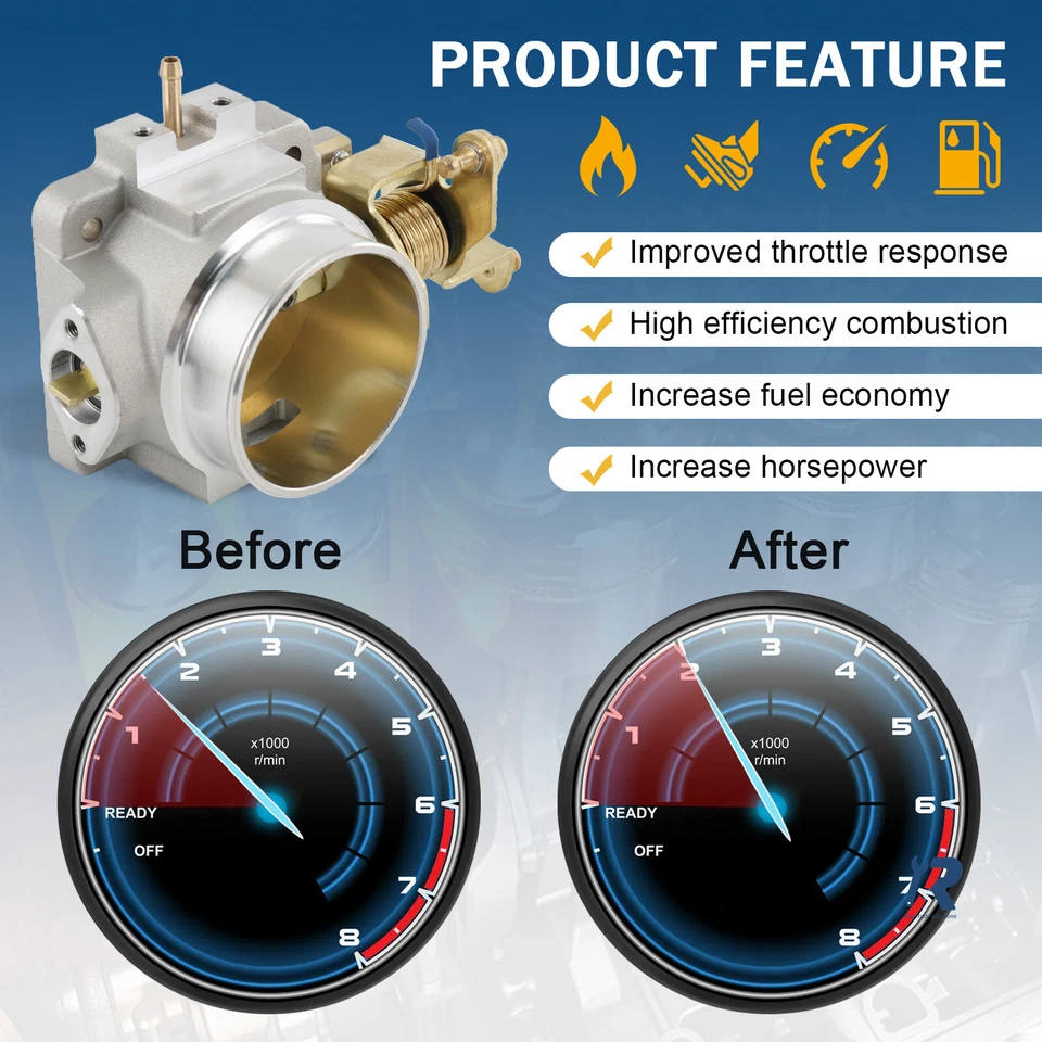 Корпус дроссельной заслонки 1724 62 мм для Jeep 4,0 л Cherokee/Wrangler YJ TJ XJ WJ ZJ 1991-2003 - Изображение 3 из 4