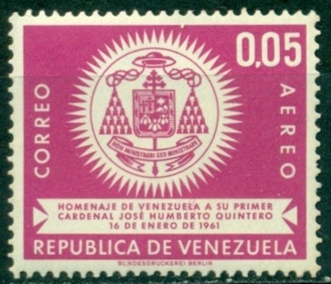 Venezuela Scott #C782 MNH Arms of Cardinal Quintero $$