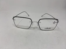 SILHOUETTE 5566 GV 7000 54-19-145 BLACK SILVER EYEGLASSES FRAME K152